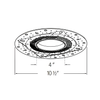 Elco Koto 4″ Round Trimless Downsizer Ring for 5″– 8″ Housings
