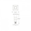 WAC 1" LED Inground Recessed Square Indicator Light