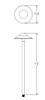 WAC 6" Modern Canopy Cap Design Path Light