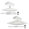 RAB MASI Field-Adjustable Canopy Light