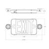 RAB Exit Combo Sign w/ Red & Green Letters