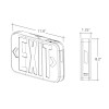 Envision 120V/277V LED Safe Path Duo Red & Green Combo Exit Sign Emergency Light
