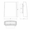 Westgate 120V/277V LED Pivot Glow Wall Pack Light