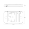 RAB Universal Single/Double Face Exit Sign w/ Red/Green Switchable Lettering