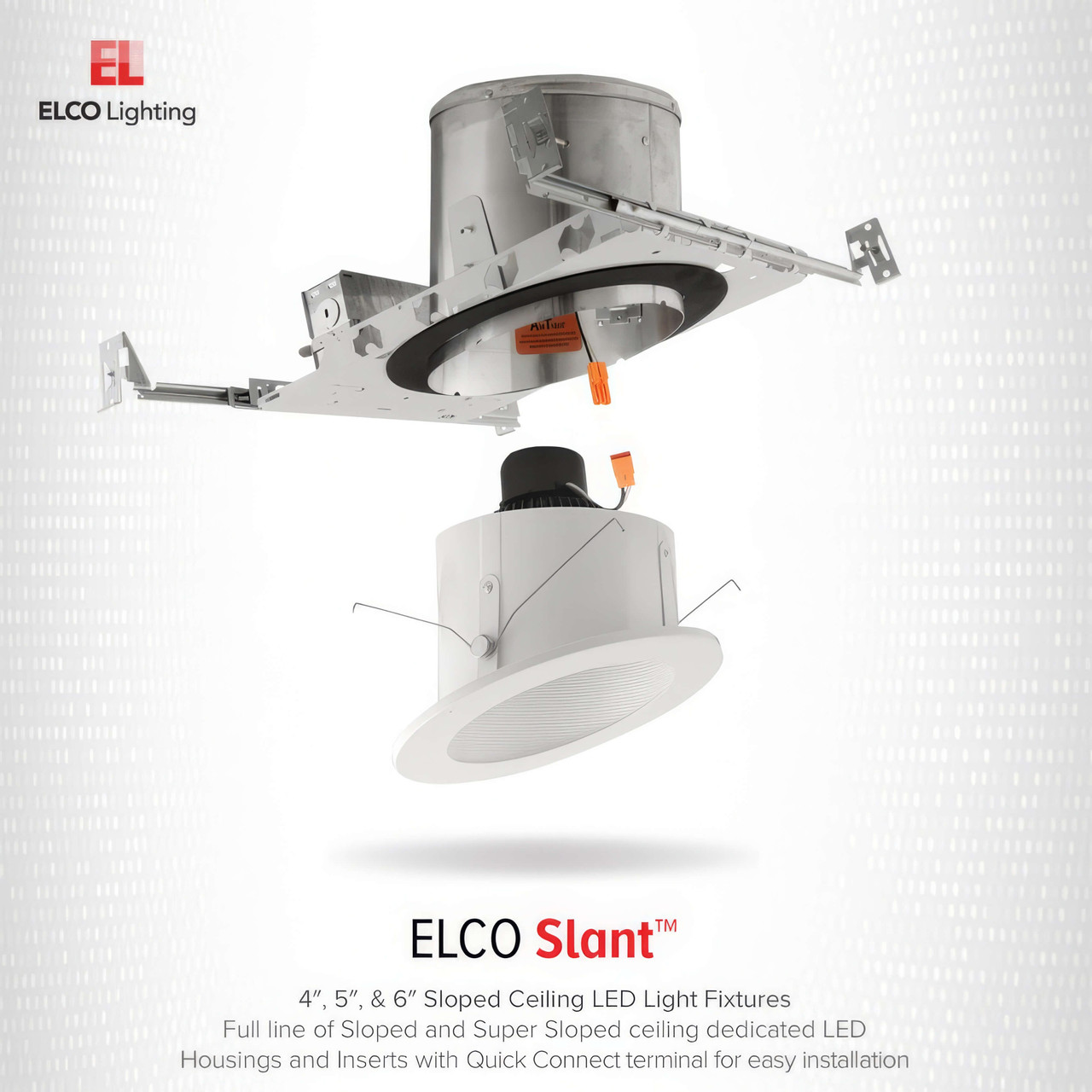 Elco Sloped Ceiling Baffle Insert – Smooth LED