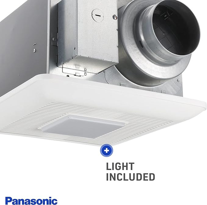 Panasonic WhisperCeiling DC fan with LED lights, Pick-A-Flow Speed Selector 50, 80 or 110 CFM and Flex-Z Fast install bracket. - Thumbnail 4