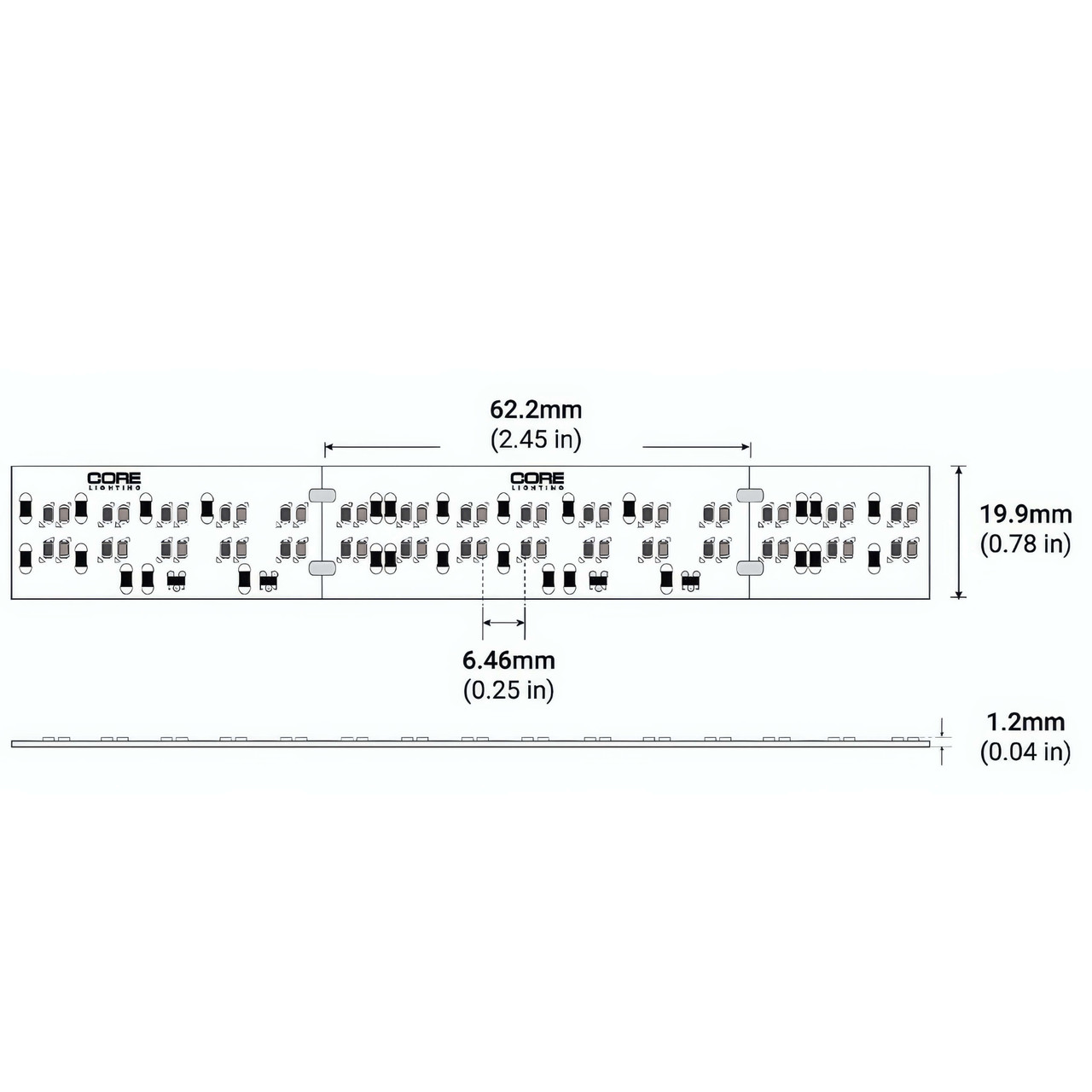 Dim Light Core Core Lighting LSM105WD 9W Warm-Dim Flexible LED Tape Light