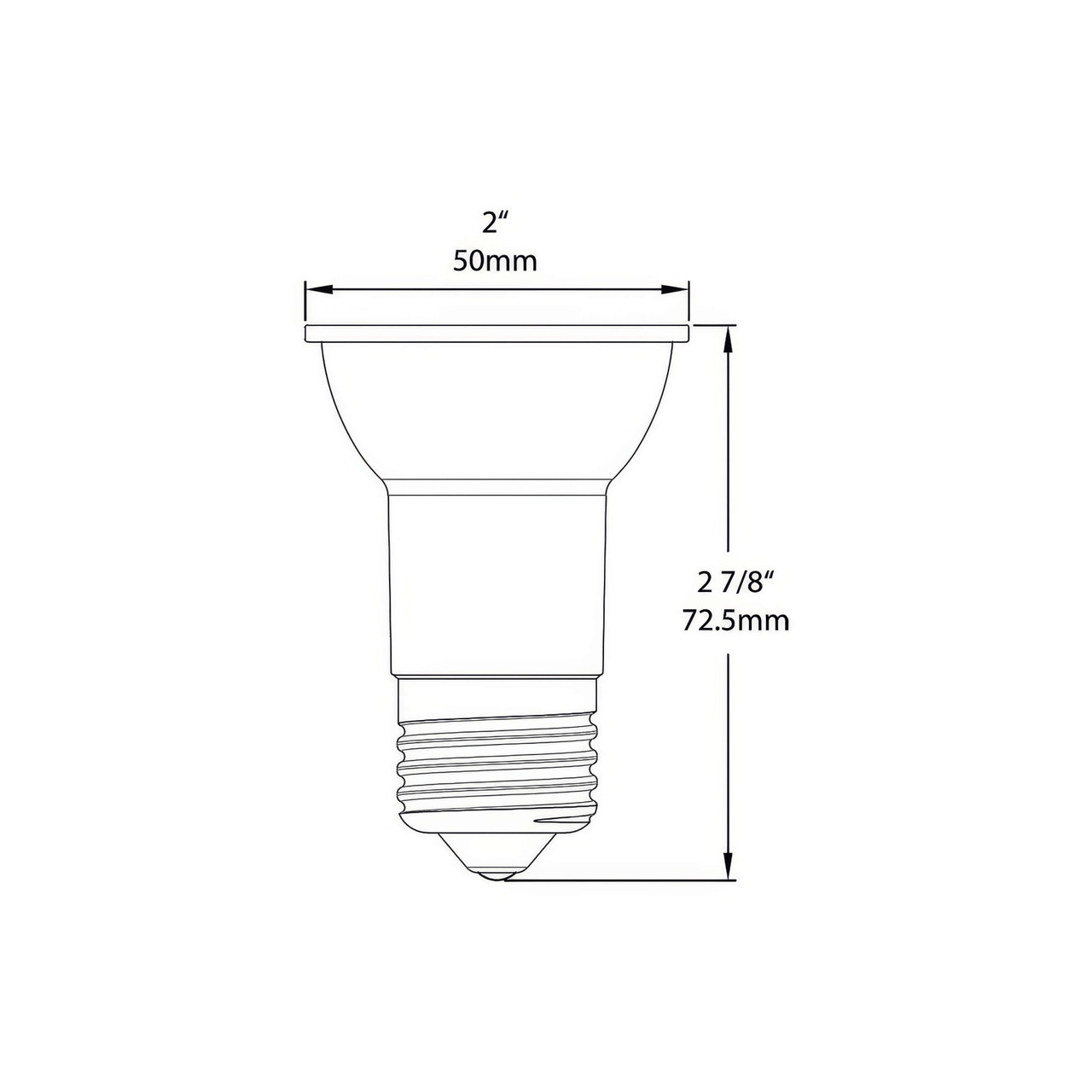 RAB 120V 6.5W 3000K PAR16 E26 Base Bulb