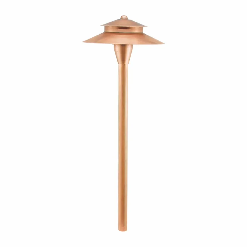 Rustic Path Light Westgate 12V LED Rustic Glow Solid Copper Path Light