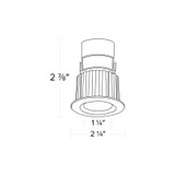 1" Elco Round Recessed Oak Downlight