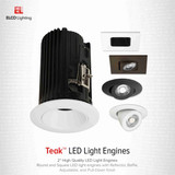 2" Elco Round Adjustable LED Teak Light