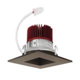 4" Elco LED Light Engine with Square on Square Baffle Trim