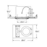 4" Elco New Construction Sunset Dimming Double Wall IC Housing