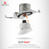 4" Elco LED Sloped Ceiling Baffle Insert