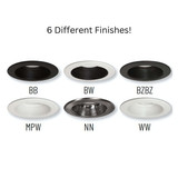 4" Nora Cobalt Click LED Retrofit Round Baffle Trim