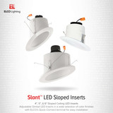 5" Elco New Construction LED Sloped Ceiling Housing