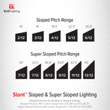 5" Elco Sloped Ceiling LED Baffle Inserts 1050 Lumens