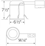 6" Elco Dedicated LED IC Airtight Remodel Housing