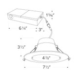 6" Elco LED Recessed Downlights with 5-CCT Switch