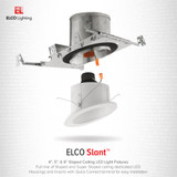 6" Elco Super Sloped Ceiling LED Reflector Inserts