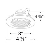 Elco Koto Pex 3" Round Adjustable Baffle Trim