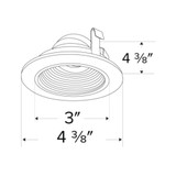 Elco Koto Pex 3" Round Adjustable Baffle Trim