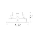 Elco Pex 3" Square Deep Reflector Trim