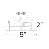 Elco Koto Pex 4" Round Adjustable Slot Aperture Trim