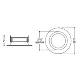 Nora AC Onyx 4" LED Retrofit Downlight Reflector Trim