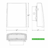 Westgate LWAX Large LED Power & CCT Adjustable Cutoff Wall Pack