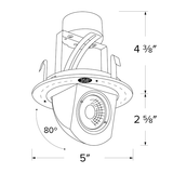 4" Elco LED Insert Adjustable Pull-Down Round Trim 2nd Gen