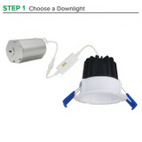 Elco Canless 2" LED Round Elm Downlight with 5-CCT Switch