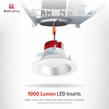 Elco 4" Round High Lumen LED Reflector Insert with 5-CCT Switch