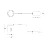 WAC FQ 4" Remodel Housing Trimmed IC