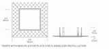 Visual Comfort Architectural Entra 3" Square Remodel Housing