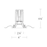 WAC FQ 2" Downlight Trimmed Square