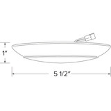 Elco 4" Alva LED Ceiling Mount Disk Light with 5-Color Temperature Switch