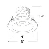 Elco Canless Koto Pex 4" Round Adjustable Reflector