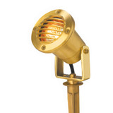 Corona CL-513 MR16 Brass Louvered Flood Light w/ Yoke