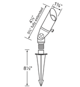 Corona Cast-Brass Mini MR-8 Directional Light