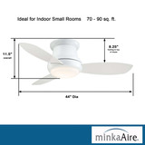 Minka Aire Concept II LED 44" Indoor Ceiling Fan