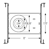 Nora Universal New Construction Frame-In for LED luminaires