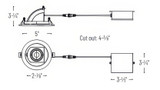 Nora 4" M4 Round LED Adjustable Elbow