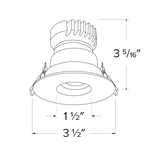 Elco Canless Koto Pex™ 2" Round Adjustable Pinhole