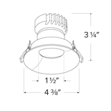 Elco Canless Koto Pex™ 3" Round Adjustable Curved Reflector