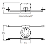 Nora 4" Fire Rated IC Air-Tight Junction Box Housing