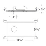 Elco 2″ Canless Koto™ IC New Construction Frame
