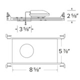 Elco 3″ Canless Koto™ IC New Construction Frame
