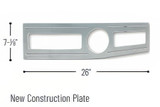 Nora New Construction Plate for 4", 6", 8" LED luminaires