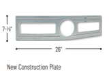 Nora New Construction Plate for 4", 6", 8" LED luminaires